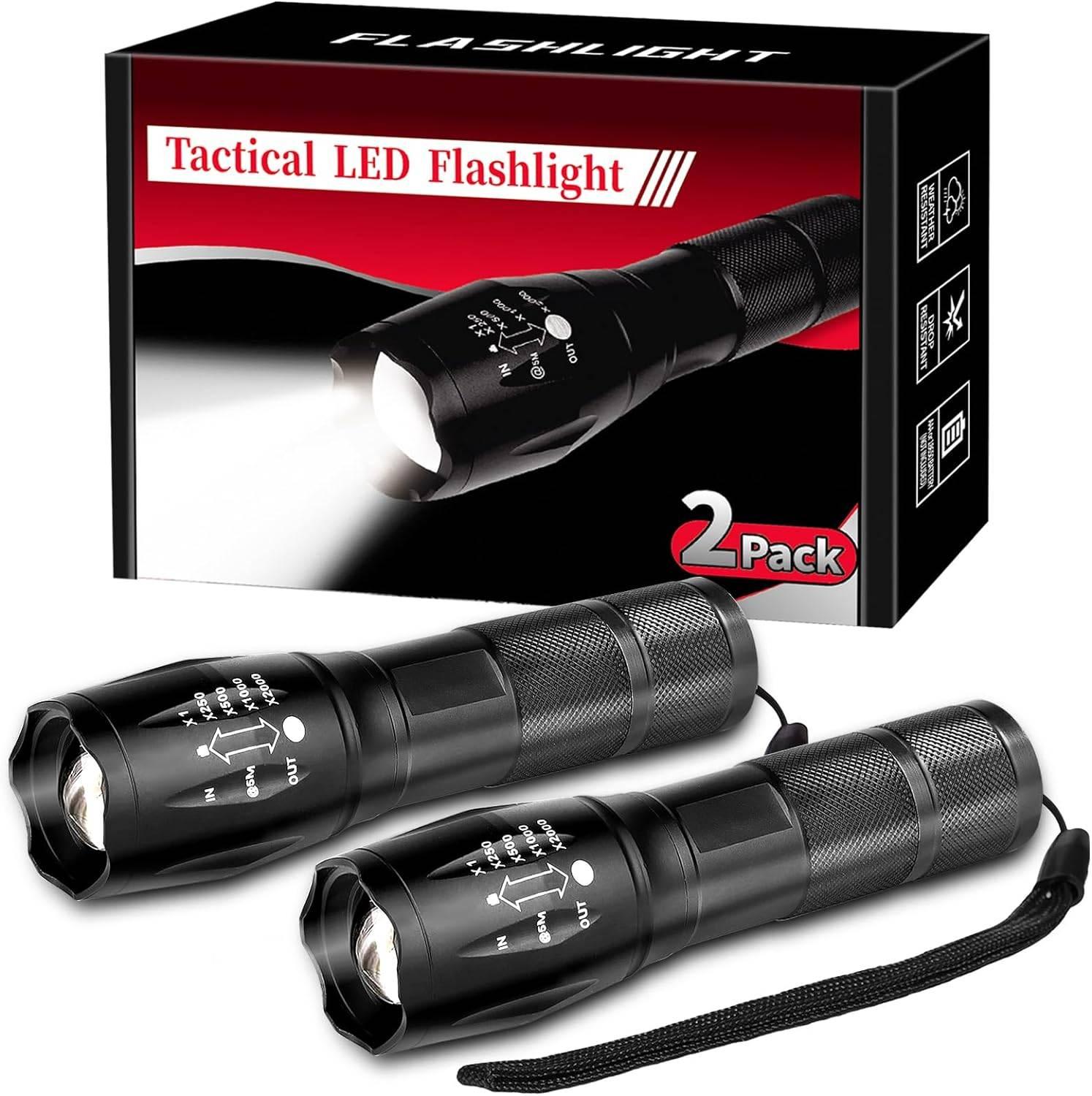 2-Pack Tactical Flashlights